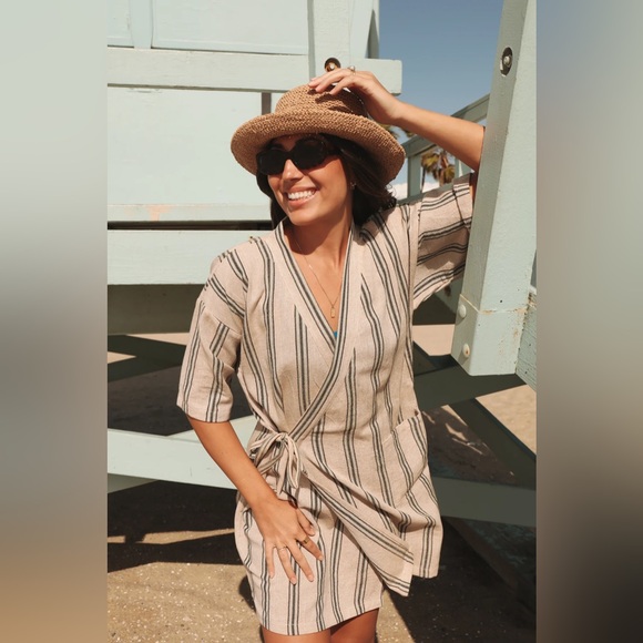 Selin Sleep/Play Dress in Mavis Stripe - XL - Picture 4 of 6